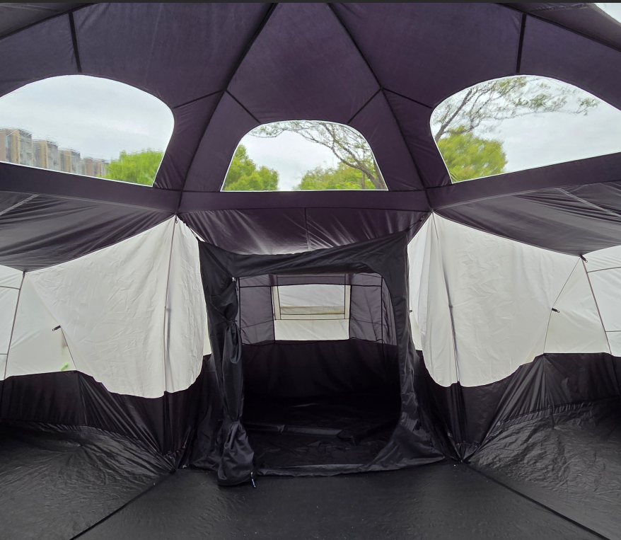 6 person camping tent nice looking and big space and three inner tent for big family camping
