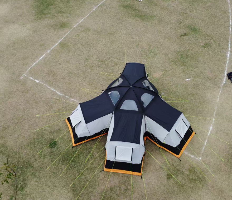6 person camping tent nice looking and big space and three inner tent for big family camping