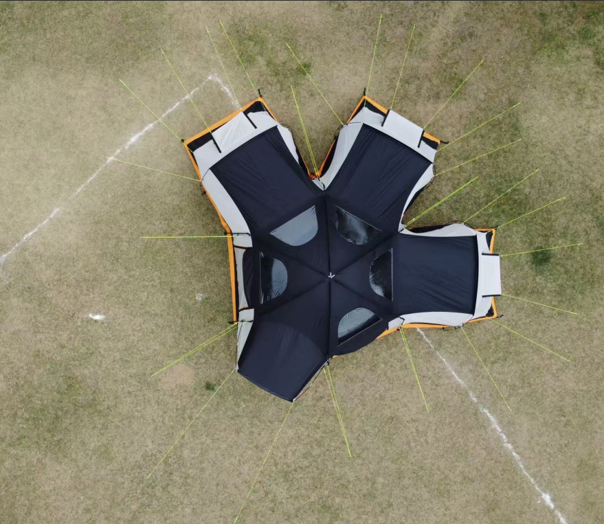 6 person camping tent nice looking and big space and three inner tent for big family camping